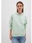 Kapüşonlu Yeşil Basic Sweatshirt 167299-71449 9