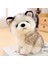 Fang Fang Gerçekçi Husky Köpek Doldurulmuş Oyuncaklar Peluş Hayvanlar Çocuk Oyuncakları Çocuk Yumuşak Kawaii Kurt Evcil Hayvan Bebek Sevimli Çocuk Oyuncakları Kız Erkek Için (Yurt Dışından) 5