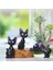 Miyazaki Studio Ghibli Miyazaki Kiki'nin Teslimat Hizmeti Kiki Modeli Kedi Pvc Dıy Mikro Tüm Maç Manzara Bahçe Peyzaj Bebek (Yurt Dışından) 5