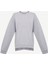 Dikiş ve Yırtmaç Detaylı Bisiklet Yaka Sweatshirt 7