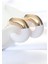 CCB Beyaz Gold Çift Renk Küpe - TJ-BKP8874 3
