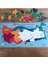 Türkiye Haritası Eğitici Yapboz Puzzle Coğrafya Öğrenimi için Ahşap MDF 6