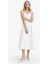 V Yaka Poplin Askılı Midi Elbise F7075AX25AU 2
