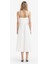 V Yaka Poplin Askılı Midi Elbise F7075AX25AU 6