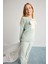 Kız Çocuk Pijama Takımı Polar Uzun Kollu Üst Uzun Alt D1087A825WN 2