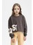 Kız Çocuk Bisiklet Yaka Baskılı Sweatshirt D2882A824WN 1