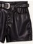 Normal Bel Kısa Paça Suni Deri Şort G1666AX25WN 2