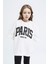 Kız Çocuk 2'li Takım Baskılı Sweatshirt Uzun Tayt D6453A8NS 3