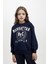 Kız Çocuk Relax Fit Bisiklet Yaka Baskılı Sweatshirt D6493A8NS 1