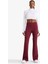 Fit Flare Fit Toparlayıcı Yüksek Bel İspanyol Paça Standart Boy Ribana Sporcu Pantolon F5040AX25WN 2