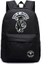 Anarşi Okul Çantası Oğulları Erkekler Baskı Kaliforniya Back Pack Anime Moda Sırt Çantası Öğrencileri Kızlar Için Çanta Kızlar: Siyah 05 (Yurt Dışından) 1