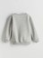 Yeni Sezon Bisiklet Yaka Yazı Baskılı Kız Çocuk Sweatshirt 2