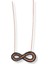 Rose Gold Siyah Işıltılı Infinity Hayalet Gümüş Kadın Sonsuzluk Kolye 1