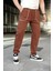 Acı Kahverengi Şerit Detaylı Jogger Eşofman Altı E6581 4
