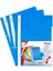 Telli Dosya, 10 Adet, 50'li Paket, A4, 4 Delikli, Mavi 3