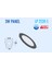 3W Siyah Kasa Sıva Altı Slim Panel LED 3000K Siyah 1