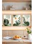 🌿 Yeşil Vurgulu Modern Minimalist Bitki Temalı 3'lü Tablo Seti – Mdf Uv Baskı (Çerçevesiz) CRVS1032 13 x 17 1