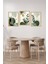 🌿 Yeşil Vurgulu Modern Minimalist Bitki Temalı 3'lü Tablo Seti – Mdf Uv Baskı (Çerçevesiz) CRVS1032 13 x 17 2