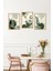 🌿 Yeşil Vurgulu Modern Minimalist Bitki Temalı 3'lü Tablo Seti – Mdf Uv Baskı (Çerçevesiz) CRVS1032 13 x 17 4
