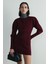 Bordo Lucy Triko Hırka 1