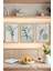 🎨 Minimal Doğanın Zarafeti – Çizgisel Bitki Temalı 3’lü Tablo Seti (Yeşil Tonlar) CRVS1031 13 x 17 1