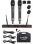 Merz URX-835EE Uhf Üst Kalite Çiftli El Telsiz Kablosuz Mikrofon Seti 2