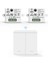 2pcs Kablosuz Işık Duvar Anahtarı Rf 433MHZ Röle Alıcı 1x 2gang Panel Anahtarı LED Lamba Için LED Uzaktan Kumanda (Yurt Dışından) 5