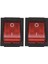2x Kırmızı Işık 4 Pin Dpst Açık/kapalı Rocker Anahtarında Snap 15A/250V 20A/125V Ac 28X22MM (Yurt Dışından) 1