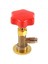 2x R134A Can Canıster Onader Onader Tap Tapper M14/1/4 Inç Sae Klima Soğutucu Valf Kırmızı + Altın Tapa (Yurt Dışından) 2
