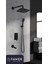 FAWER SİYAH ANKASTRE DUŞ SETİ 3 YÖNLÜ SOFT TOUCH - FULL SET - ALFA- 5 YIL GARANTİLİ-505B 7