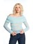 Mint Düşük Omuzlu Triko Bluz 6