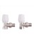 Termostatik Radyatör Valfi 2pcs 15MM x 1/2 Inç Termostatik Açılı Trv Termostatik Radyatör Vanası Ev Ofis (Yurt Dışından) 2