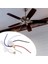 6x Tavan Fan Anahtarı Kiti 3speed 4 Tel Fan Anahtarı Fermuar Hız Kontrol Anahtarı ZE-208S Halat Altında Tel Anahtar Çekme (Yurt Dışından) 2