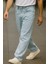 Erkek Yüksek Bel Bol Kesim Baggy Loose Fit Jean PANTOLON-C352 2