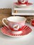 Türk Kahve Fincanı Bird Red Pink 2 Kişilik 4 Parça 2