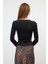 Siyah Beli Büzgü Detaylı Bluz 4