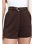Kahverengi Kemerli Şort 5