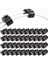 80PCS 2 Nokta Fren Borusu Hattı Tutma Klipsi Tutucu Braket 811611797 Çift Kanal Tabanı Fren Kablosu Klips 4 75MM Siyah (Yurt Dışından) 2