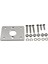 1 Set Silver Metal Booster Sil Plaka Kiti Kütle Fren Bulucu Sil Plakası Honda Acura Civic Için Uygun (Yurt Dışından) 2