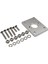 1 Set Silver Metal Booster Sil Plaka Kiti Kütle Fren Bulucu Sil Plakası Honda Acura Civic Için Uygun (Yurt Dışından) 4