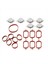 26PCS Emme Manifoldu Conta Contası Kiti 11612246945 11617790198 Bmw 3 5 6 7 Serisi E61 E63 E70 E83 E90 E92 X3 X5 X6 (Yurt Dışından) 1