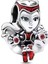 Marvel Scarlet Witch Kızıl Cadı S925 Ayar Charm 1