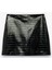 Kroko Görünümlü Suni Deri A Kesim Mini Etek 1