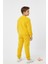 Sarı Tweety Nakışlı Welsoft Erkek Çocuk Eşofman Takımı – Peluş Sıcak Kumaş Pijama Takımı 4