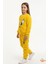 Sarı Tweety Nakışlı Welsoft Polar Kız Çocuk Eşofman Takımı ,sıcak, Yumuşak, Kışlık Pijama Takımı 2