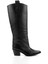 Siyah Hakiki Deri Kadın Çizme K03140431903 5
