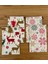 Hediye Paketi 20X30CM Yılbaşı Kar Taneli ve Geyik Desenli Hediye Kesesi Kumaş 2li Set 3
