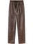 DERİ GÖRÜNÜMLÜ ELASTİK BEL PANTOLON TW6250003209074 4