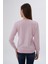 Kadın Pudra %100 Pamuk Bisiklet Yaka Triko Kazak Bluz TRIST-6101 7