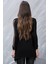 Zerotantik Tül Detay Büyük Beden Bluz Siyah 3